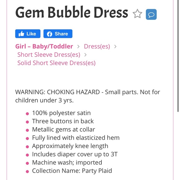 Gem Bubble Dress in Red by Gymboree. NWT - Picture 5 of 8